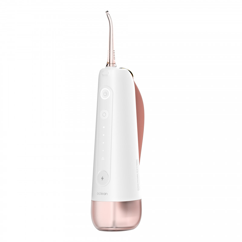 Зъбен душ Oclean W10, 5 режима, 2 накрайника, 200 мл, 1400 импулса в минута, IPX7, USB-C, Розов
