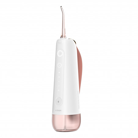 Зъбен душ Oclean W10, 5 режима, 2 накрайника, 200 мл, 1400 импулса в минута, IPX7, USB-C, Розов