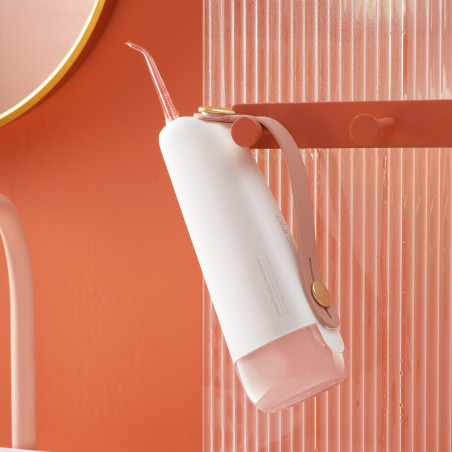 Зъбен душ Oclean W10, 5 режима, 2 накрайника, 200 мл, 1400 импулса в минута, IPX7, USB-C, Розов