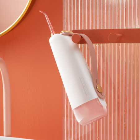 Зъбен душ Oclean W10, 5 режима, 2 накрайника, 200 мл, 1400 импулса в минута, IPX7, USB-C, Розов