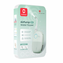 Зъбен душ Oclean AirPump A10, 3 режима, 2 накрайника, Автономия 40 дни, IPX7, USB-C, Зелен