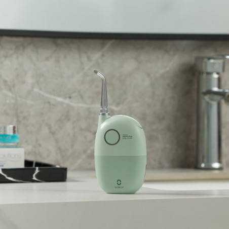 Зъбен душ Oclean AirPump A10, 3 режима, 2 накрайника, Автономия 40 дни, IPX7, USB-C, Зелен