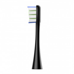 Комплект 2 бр резервни глави за електрическа четка за зъби Oclean Professional Clean Brush Head, Твърда, DuPont влакна, Грижа за езика, Черен