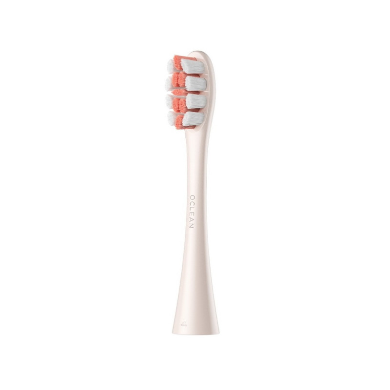 Комплект 2 бр резервни глави за електрическа четка за зъби Oclean Professional Clean Brush Head, Твърда, DuPont влакна, Грижа за езика, Златист
