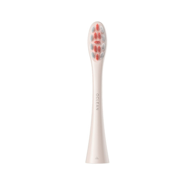 Комплект 2 бр резервни глави за електрическа четка за зъби Oclean Professional Clean Brush Head, Твърда, DuPont влакна, Грижа за езика, Златист