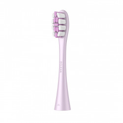 Комплект 2 бр резервни глави за електрическа четка за зъби Oclean Professional Clean Brush Head, Твърда, DuPont влакна, Грижа за езика, Лилав
