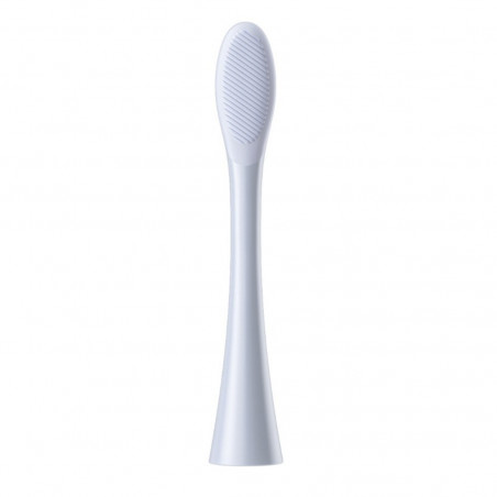 Комплект 2 бр резервни глави за електрическа четка за зъби Oclean Professional Clean Brush Head, Твърда, DuPont влакна, Грижа за езика, Сив
