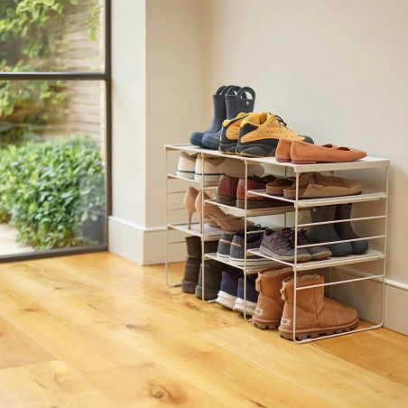 Регулируем рафт за обувки Joseph Joseph 55009, 12 чифта, 3 рафта, Стоманена основа, Екрю