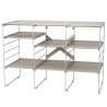 Регулируем рафт за обувки Joseph Joseph 55009, 12 чифта, 3 рафта, Стоманена основа, Екрю