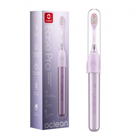 Електрическа четка за зъби Oclean X Ease Pro, 2.5W, 72000 об/мин, 5 режима, Таймер, Автономия 90 дена, Type-C, 45 dB, Лилав