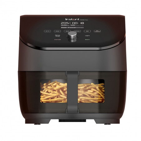 Фритюрник с горещ въздух Instant Pot Vortex Plus Clearcook 140309701, 1700W, 5.7 л, 6 програми, 35-205C, Вътрешно осветление, Черен