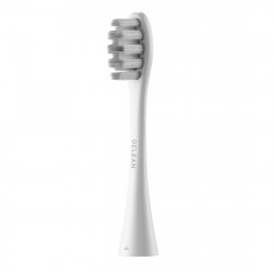 Комплект 2 бр резервни глави за електрическа четка за зъби Oclean Gum Care Brush Head, Мека, Двустранно заострени влакна, Бял