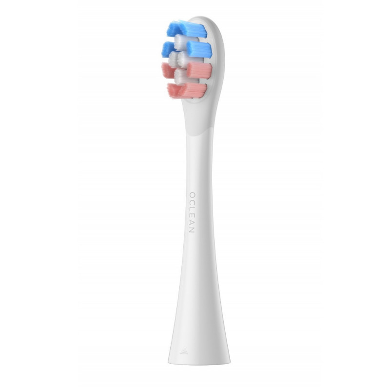 Комплект 6 бр резервни глави за електрическа четка за зъби Oclean Delicate Care Brush Head, Мека, За деца, DuPont влакна с флуроид, Бял