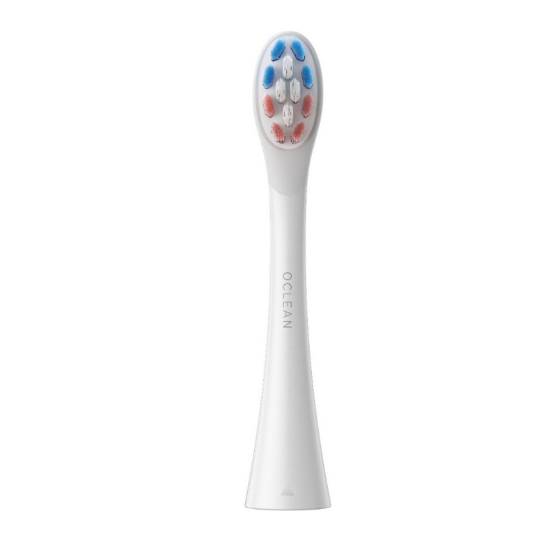 Комплект 6 бр резервни глави за електрическа четка за зъби Oclean Delicate Care Brush Head, Мека, За деца, DuPont влакна с флуроид, Бял
