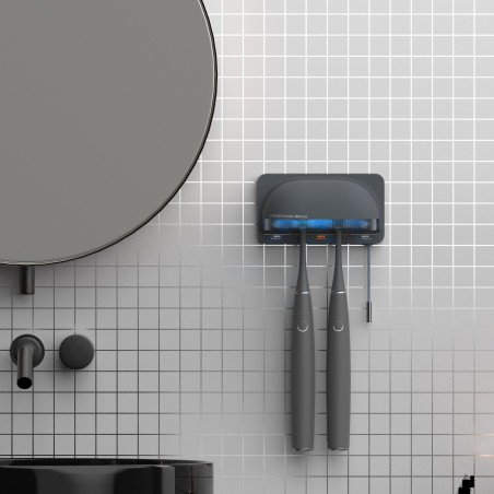 Стерилизатор за четки за зъби Oclean S1, 0.7W, Автоматичен режим, 1000 mAh, 99.9% ефективност, Автономия 20 дена, USB-C, Сив