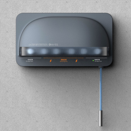 Стерилизатор за четки за зъби Oclean S1, 0.7W, Автоматичен режим, 1000 mAh, 99.9% ефективност, Автономия 20 дена, USB-C, Сив