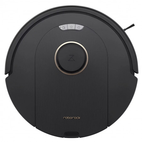 Прахосмукачка робот Roborock Q5 Pro, 59W, 5500 Pa, 770 мл, Wi-Fi, Сухо и мокро почистване, PreciSense LiDAR, Гласов контрол, Авто. презареждане, Черен