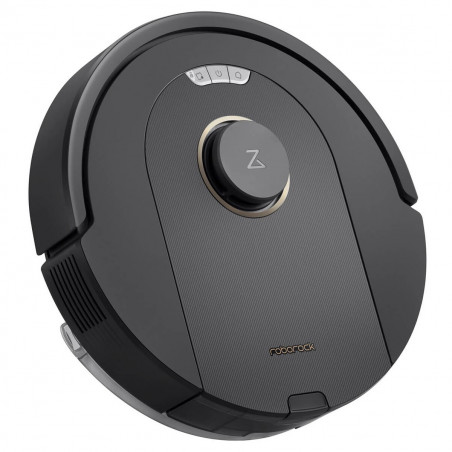 Прахосмукачка робот Roborock Q5 Pro, 59W, 5500 Pa, 770 мл, Wi-Fi, Сухо и мокро почистване, PreciSense LiDAR, Гласов контрол, Авто. презареждане, Черен