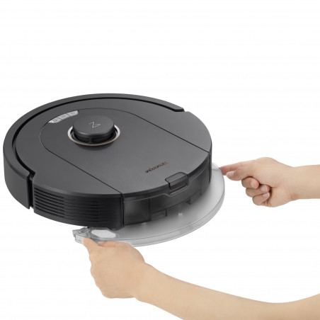 Прахосмукачка робот Roborock Q5 Pro, 59W, 5500 Pa, 770 мл, Wi-Fi, Сухо и мокро почистване, PreciSense LiDAR, Гласов контрол, Авто. презареждане, Черен
