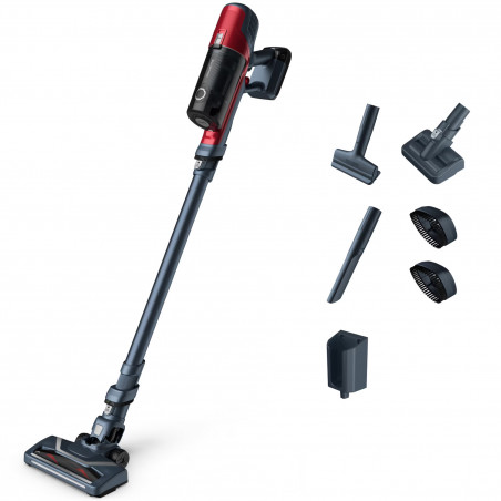 Вертикална прахосмукачка Rowenta X-Pert 6.60 Animal Care RH6878WO, 100W, 2 режима, 0.6 л, 85 dB, Автономия 1 час, LED осветление, Червен/Черен