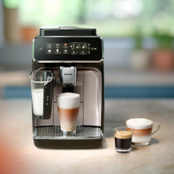 Кафеавтомат Philips EP3347/90 3300, 1500W, 15 bar, 1.8 л, 12 настройки на мелене, SilentBrew, LatteGo, Черен