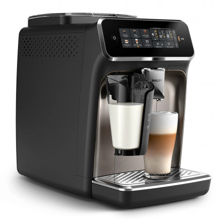 Кафеавтомат Philips EP3347/90 3300, 1500W, 15 bar, 1.8 л, 12 настройки на мелене, SilentBrew, LatteGo, Черен
