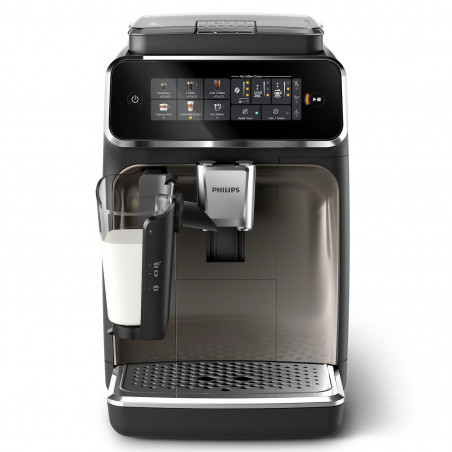 Кафеавтомат Philips EP3347/90 3300, 1500W, 15 bar, 1.8 л, 12 настройки на мелене, SilentBrew, LatteGo, Черен