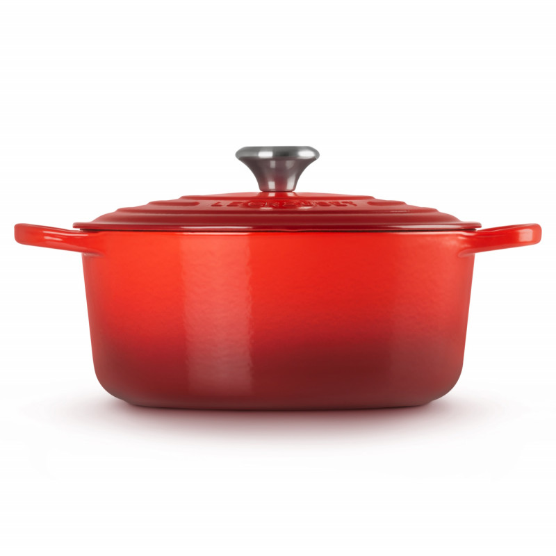 Чугунена тенджера Le Creuset 24147260912, 5.6 л, 26 см, До 260C, Емайлно покритие, Индукция, Фурна, Червен