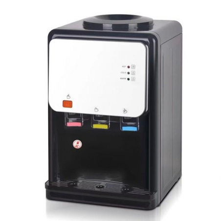 Диспенсър за вода Elite WDC-2523BL, Компресорен R600a, 50-550W, 10-85C, 3 температурни настройки, Черен/бял