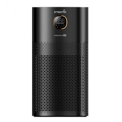 Пречиствател за въздух Attractive OBERON 520, 50W, За до 62 м2, Wi-Fi, 5 скорости, Таймер, Нощен режим, Дистанционно, Интелигентен сензор за замърсяване, Черен