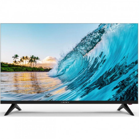 Телевизор Crown 32FB12V26AW, 32", 81 см, HD Ready 1366x768, Клас F, Android, Wi-Fi, Smart TV, Черен