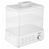 Уред за готвене на пара Saturn ST-EC1187, 1500W, 12 л, Автоматично спиране, Индикатор за ниво на водата, Бял