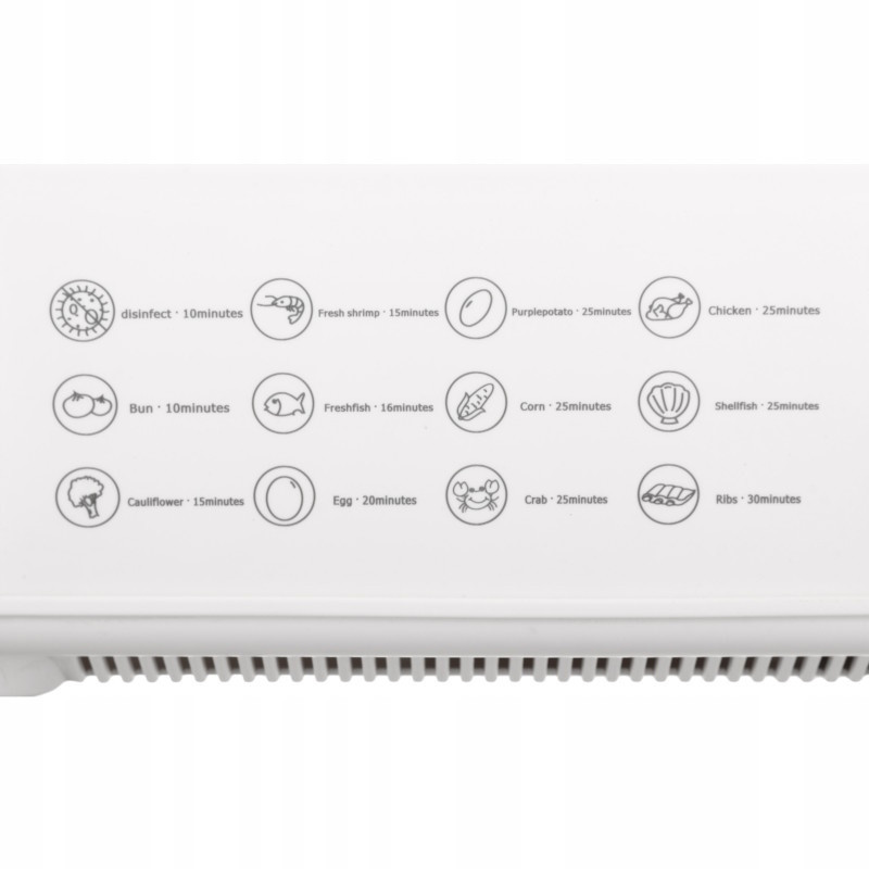 Уред за готвене на пара Saturn ST-EC1187, 1500W, 12 л, Автоматично спиране, Индикатор за ниво на водата, Бял