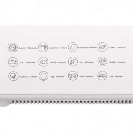 Уред за готвене на пара Saturn ST-EC1187, 1500W, 12 л, Автоматично спиране, Индикатор за ниво на водата, Бял
