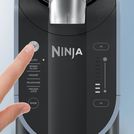Уред за ледени напитки Ninja Slushi FS301EU, 200W, 5 режима, Капацитет 1.9 л, RapidChill, Whisperchill, Черен