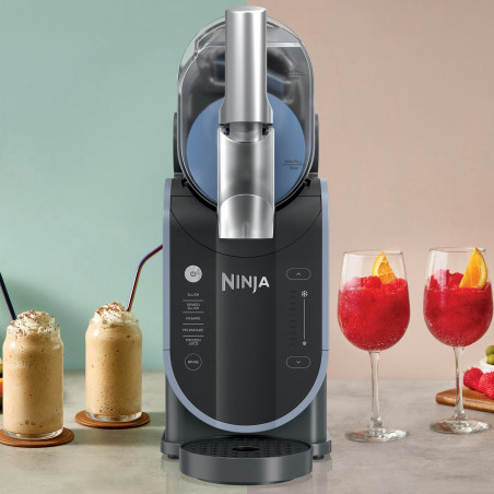 Уред за ледени напитки Ninja Slushi FS301EU, 200W, 5 режима, Капацитет 1.9 л, RapidChill, Whisperchill, Черен