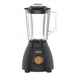 Блендер Laretti LR-FP7325, 500W, 1.5 л, Ножове от неръждаема стомана, 2 скорости + импулс, Заключващ механизъм, Черен