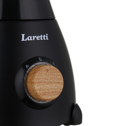 Блендер Laretti LR-FP7325, 500W, 1.5 л, Ножове от неръждаема стомана, 2 скорости + импулс, Заключващ механизъм, Черен