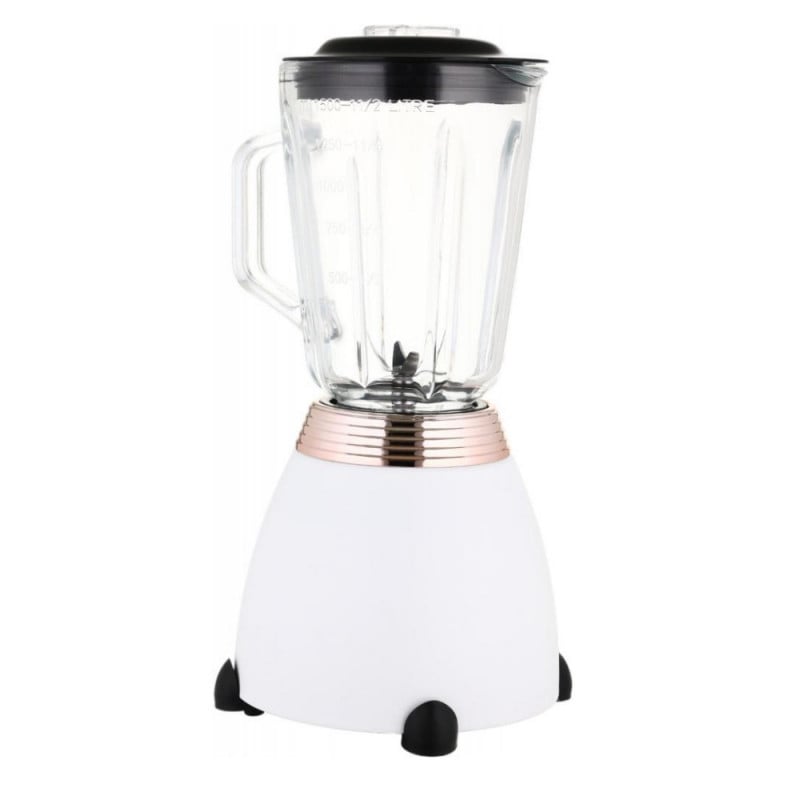 Блендер Laretti LR-FP7310, 500W, 1.5 л, Ножове от неръждаема стомана, 2 скорости + импулс, Заключващ механизъм, Бял