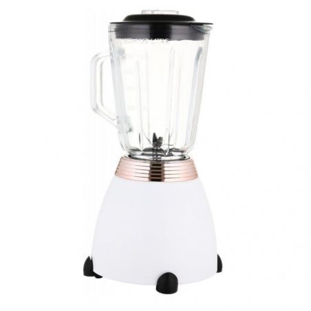 Блендер Laretti LR-FP7310, 500W, 1.5 л, Ножове от неръждаема стомана, 2 скорости + импулс, Заключващ механизъм, Бял