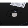 Кантар Saturn ST-PS0287, До 150 кг, LCD дисплей, Kg/Lb, Индикатори за батерия и претоварване, Закалено стъкло, Черен/лилав