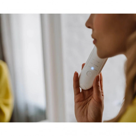 Ултразвуков уред за почистване на лице Beautifly B-Scrub Young, Електростимулация, Ексфолиране, Намаля черни точки и акне, Йони, Бял