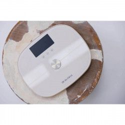Кантар Beautifly SlimSense, До 180 кг, Режим за спортисти, 9 профила, Проследяване на напредъка, LCD, Анализ на телесен състав, Бежов