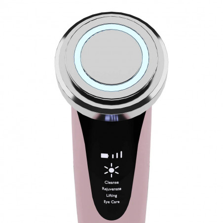 Уред за неинвазивна мезотерапия Beautifly B-Glossy Blush, Стимулиране на клетъчния метаболизъм, Фото и йонна терапия, Намалява бръчки и следи от акне, Розов