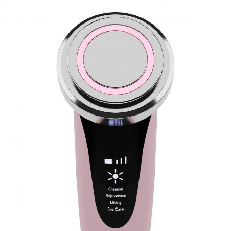 Уред за неинвазивна мезотерапия Beautifly B-Glossy Blush, Стимулиране на клетъчния метаболизъм, Фото и йонна терапия, Намалява бръчки и следи от акне, Розов