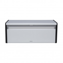Кутия за хляб Brabantia Fall Front 1003246, 18 л, 46.5х25 см, Стенен монтаж, Без пръстови отпечатъци, Бял
