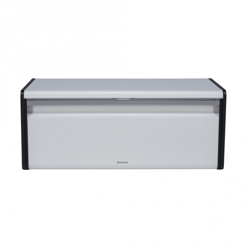 Кутия за хляб Brabantia Fall Front 1003246, 18 л, 46.5х25 см, Стенен монтаж, Без пръстови отпечатъци, Бял