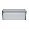 Кутия за хляб Brabantia Fall Front 1003246, 18 л, 46.5х25 см, Стенен монтаж, Без пръстови отпечатъци, Бял