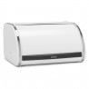 Кутия за хляб Brabantia Roll Top 1003254, 11 л, 31.6x26.5 см, Специална структура, Бял/Инокс