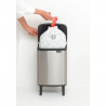 Кош за боклук Brabantia Bo Small Hi 1006646, 7 л, Повдигнат, Плавно и безшумно отваряне, Противоплъзгаща основа, Устойчив на пръстови отпечатъци, Инокс/Мат